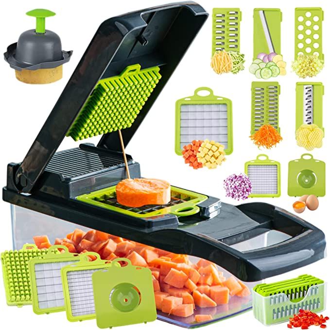 multi-function mandoline slicer kitchen gadget for fruits and vegetables