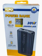 30W fast charging Denx DX433 portable power bank for smartphones tablets and USB devices