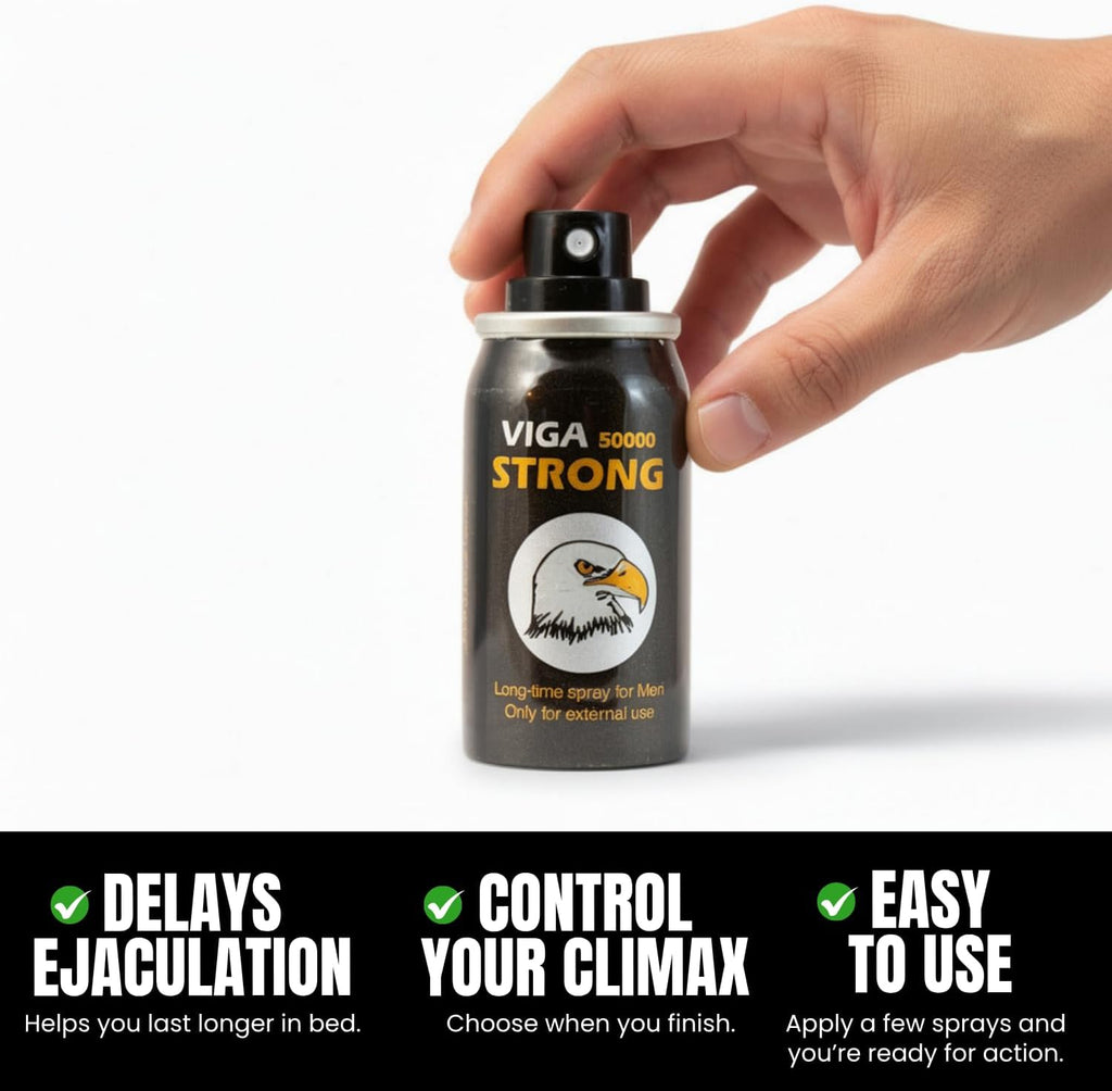 Viga 50000 Strong Delay Spray for Men – 45ml | Long Lasting Performance Spray | Premature Ejaculation Support | Up to 150+ Sprays