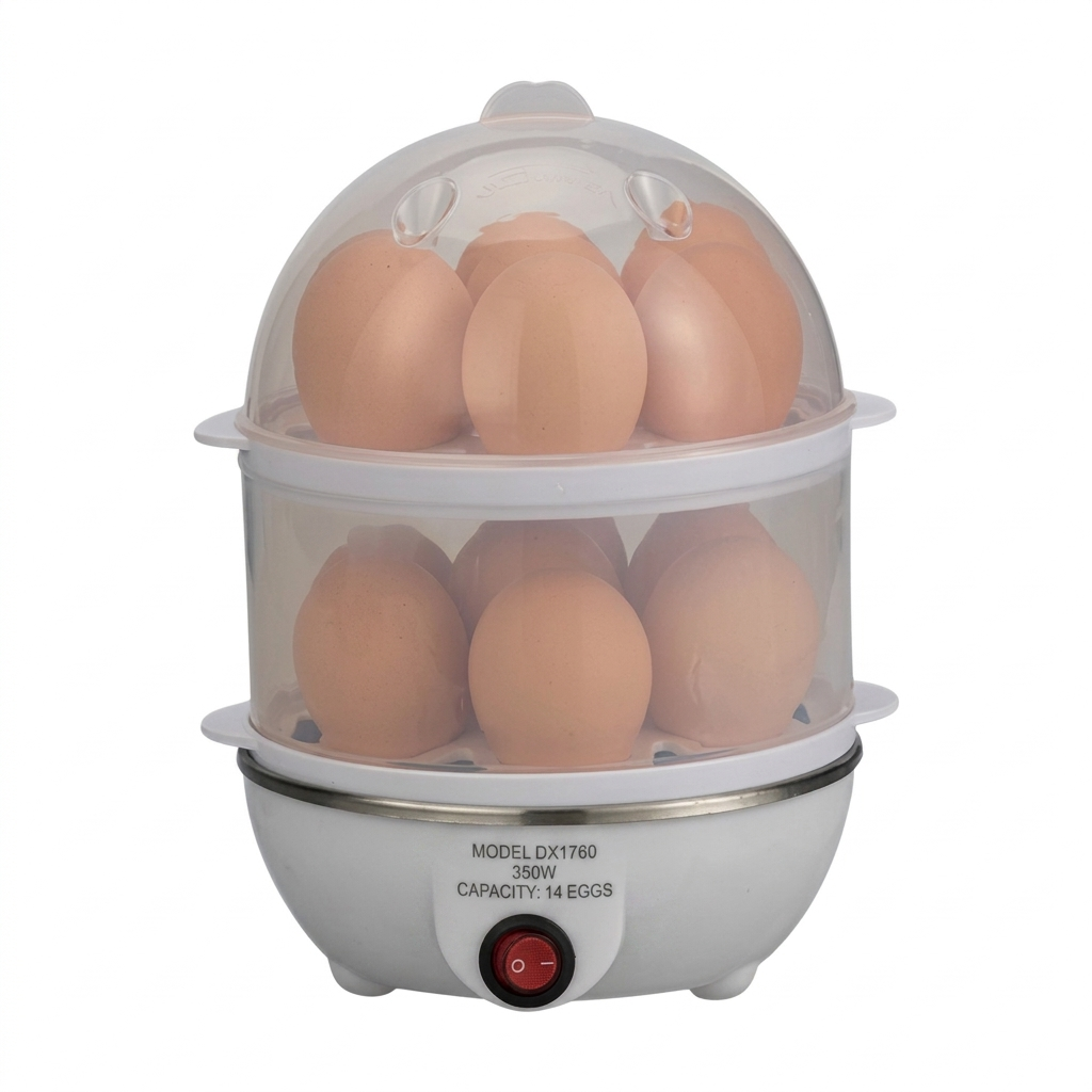 Automatic egg cooker machine 350W with 14 egg capacity for kitchen