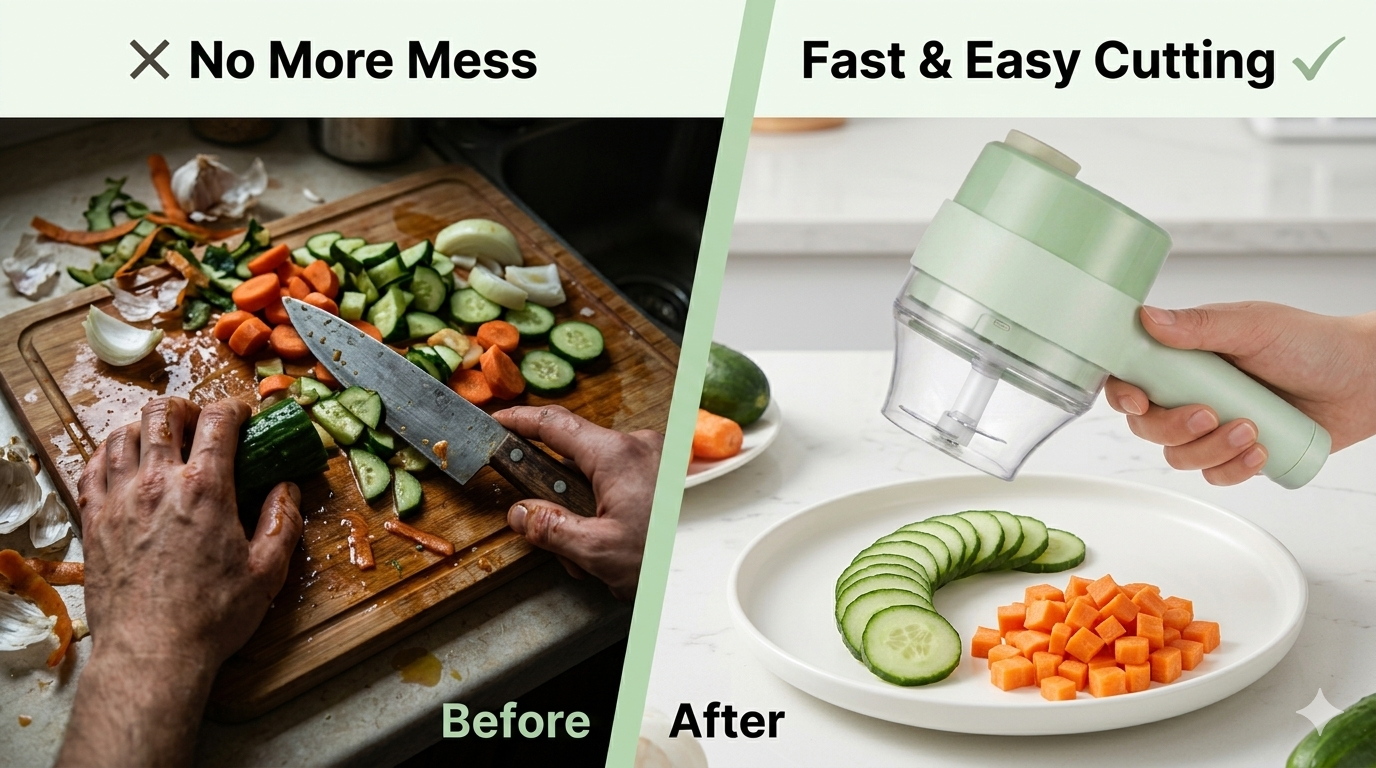 Compact electric mini chopper for garlic onion and vegetable cutting