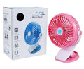 ML-F168 rechargeable mini fan blue with clip design