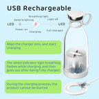 Mini portable blender rechargeable USB smoothie maker for fruits and juices
