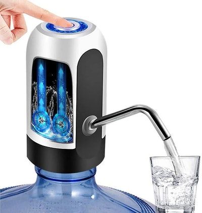 USB rechargeable automatic water dispenser pump for 5 gallon bottle with one touch operation
