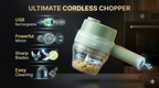 USB rechargeable electric vegetable slicer multi-functional kitchen food processor