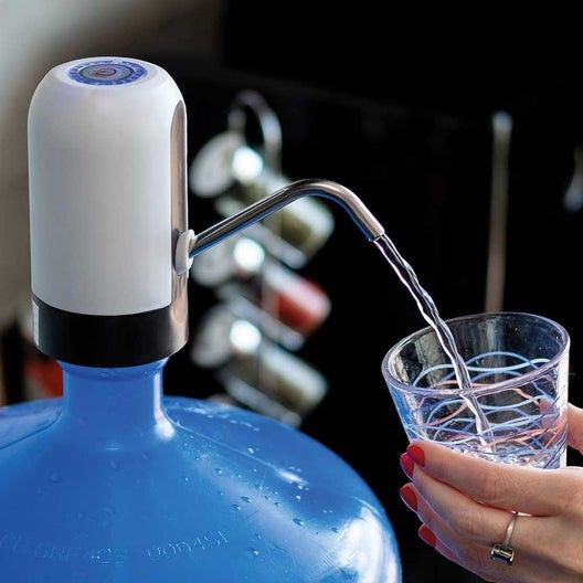 Electric drinking water pump with one touch control