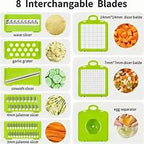 multi-function mandoline slicer kitchen gadget for fruits and vegetables